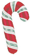 candy cane party balloons